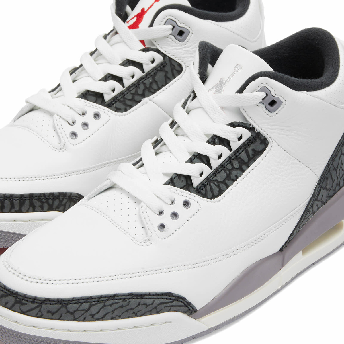 国内配送 NIKE AIR JORDAN 3 RETRO S.WHITE/F.RED-C.GREY-BLACK Nike Air Jordan 3 Retro *Cement Grey* *PS* Sneaker » Buy