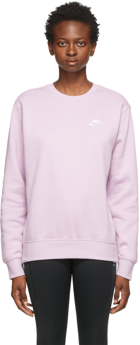 verbannen Grootte Normaal Nike Purple Fleece Sportswear Club Sweatshirt Nike