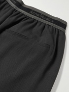 Acne Studios - Pimono Straight-Leg Pleated Gabardine Trousers - Gray