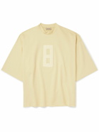 Fear of God - Oversized Bouclé-Trimmed Jersey T-Shirt - Yellow