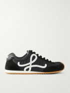 LOEWE - Ballet Runner 2.0 Logo-Appliquéd Shell, Suede and Leather Sneakers - Black