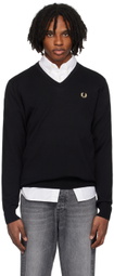 Fred Perry Black Classic Sweater