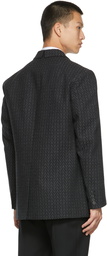 Valentino Grey Wool 'Optical Valentino' Blazer