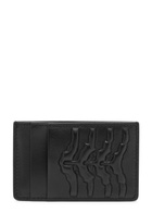 Alexander Mcqueen Embossed Leather Card Holder - Black - One Size