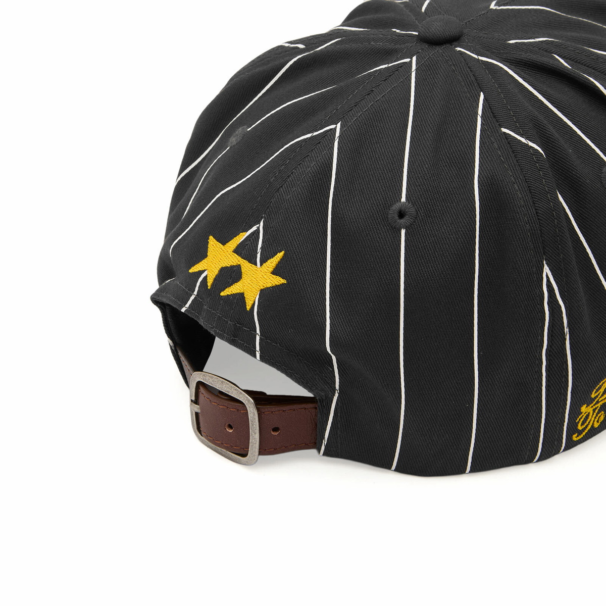 TwoJeys Men's Pinstripe Cap in Black/Yellow 