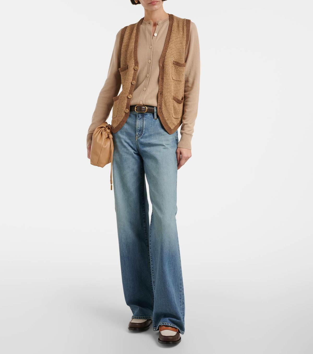 Ralph Lauren Collection Knitted linen and silk vest