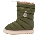 Moncler Women's Gaia Pocket Mid Snow Boots in Green