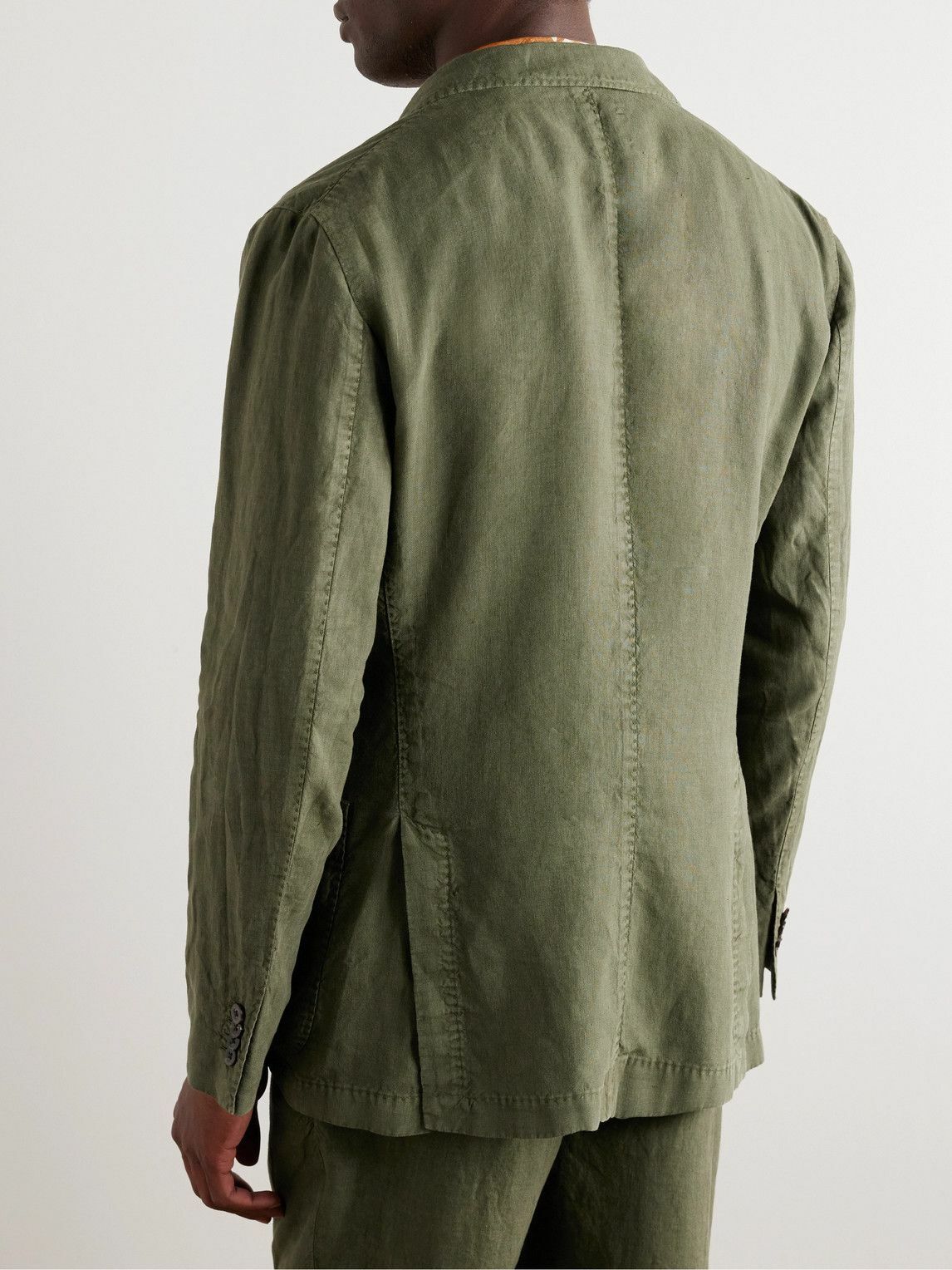 Boglioli - Unstructured Linen Suit Jacket - Green Boglioli