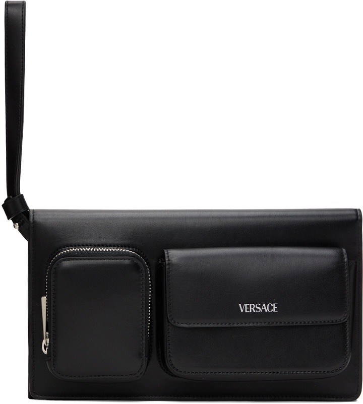 Photo: Versace Black Cargo Trifold Pouch