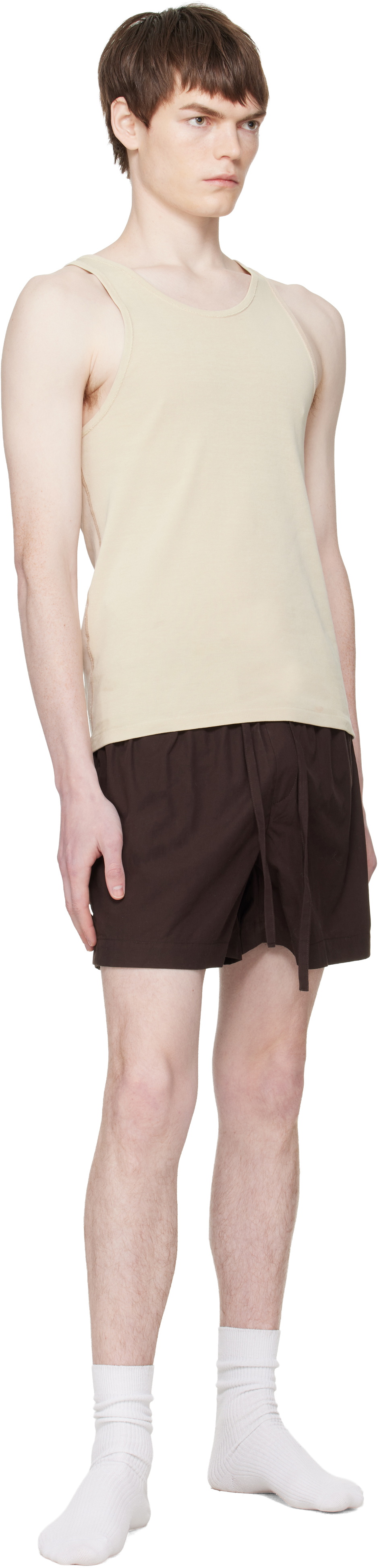 Entire Studios Brown Pajama Shorts
