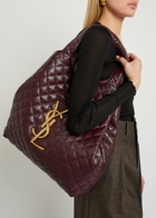 Saint Laurent Icare Quilted Leather Tote bag - Bordeaux - One Size
