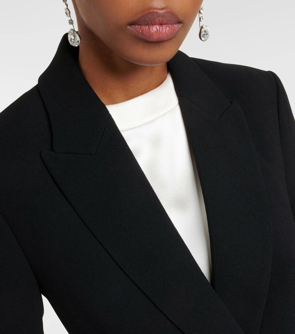 Rebecca Vallance Evie feather-trimmed blazer