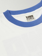 Y,IWO - Ringer Logo-Print Cotton-Blend Jersey T-Shirt - White