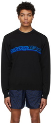 Versace Black Greca & Logo Sweater