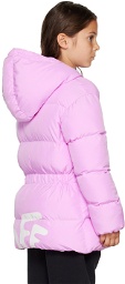 Off-White Kids Pink Off Rounded Puffer Jacket