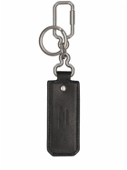 SAINT LAURENT - Cassandre Monogram Leather Key Ring