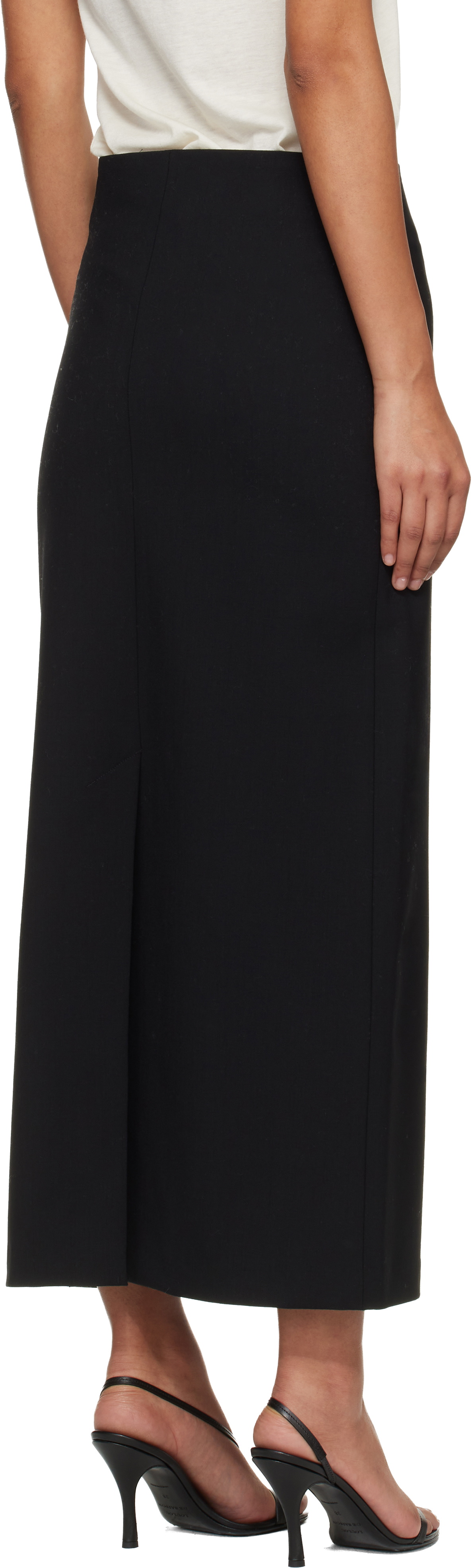 Loulou de Saison Black Samos LDS Grain de Poudre Maxi Skirt