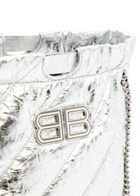 Balenciaga Crush XS Quilted Metallic Leather Tote - Silver - One Size