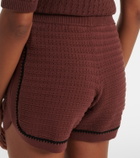 Varley Morden pointelle cotton shorts