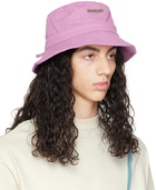 JACQUEMUS Purple 'Le Bob Gadjo' Bucket Hat