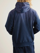 Les Tien - Garment-Dyed Cotton-Jersey Hoodie - Blue