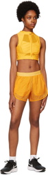 Outdoor Voices Yellow Zip Sport Bra