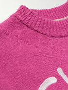 Sacai - Madsaki Embroidered Wool Sweater - Pink