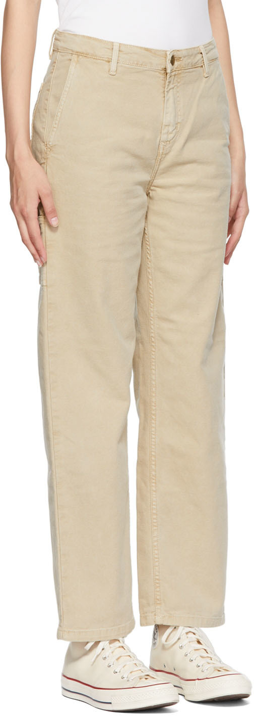 Carhartt Wip Wmns Collins Pant Beige - Womens - Casual Pants