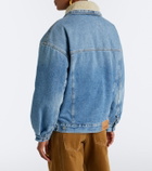 Isabel Marant Pimia fleece-trimmed denim jacket