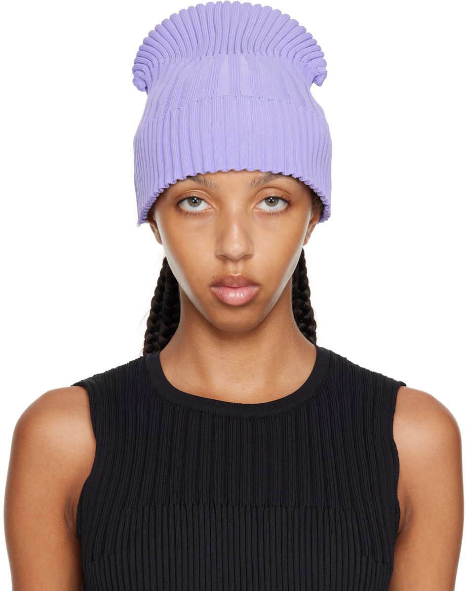 CFCL Purple Fluted Beanie CFCL
