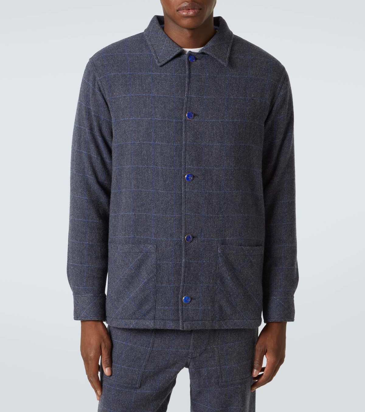 God's True Cashmere Checked cashmere overshirt