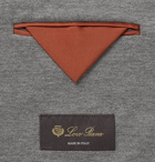 Loro Piana - Slim-Fit Unstructured Mélange Cotton-Blend Jersey Blazer - Gray