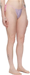 Poster Girl Pink & Gray Woods Reversible Bikini Bottom