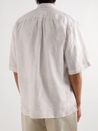 120% - Printed Linen Shirt - Neutrals