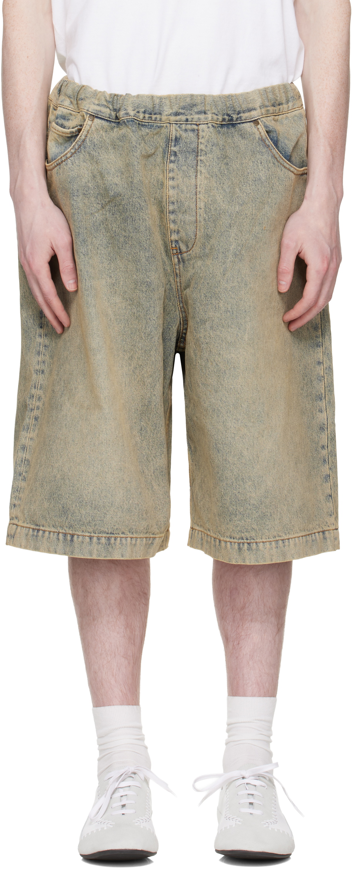 Entire Studios Blue Spar Denim Shorts