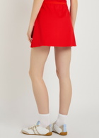 Spence Court Piqué Ponte Mini Tennis Skirt Red