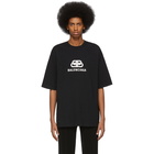 Balenciaga Black BB Balenciaga Regular Fit T-Shirt