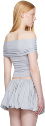 Belle Anna Gray Peony Top