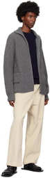 LISA YANG Navy Mason Sweater