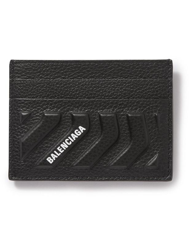 Photo: Balenciaga - Logo-Print Embossed Full-Grain Leather Cardholder