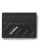 Balenciaga - Logo-Print Embossed Full-Grain Leather Cardholder