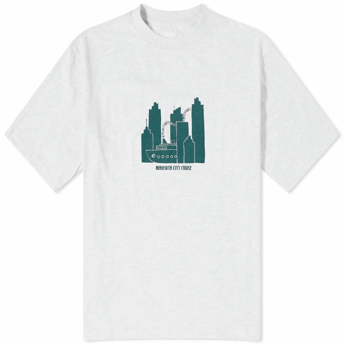 Magenta Men's Cruise T-Shirt in Ash
