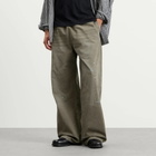 Acne Studios Men's Plott Peached Light Cotton Twill Trousers in Dusty Green