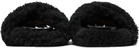 Marni Black Shearling Fussbett Slides