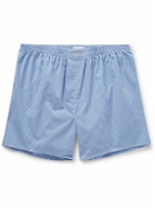 Derek Rose - Gingham Cotton Boxer Shorts - Blue