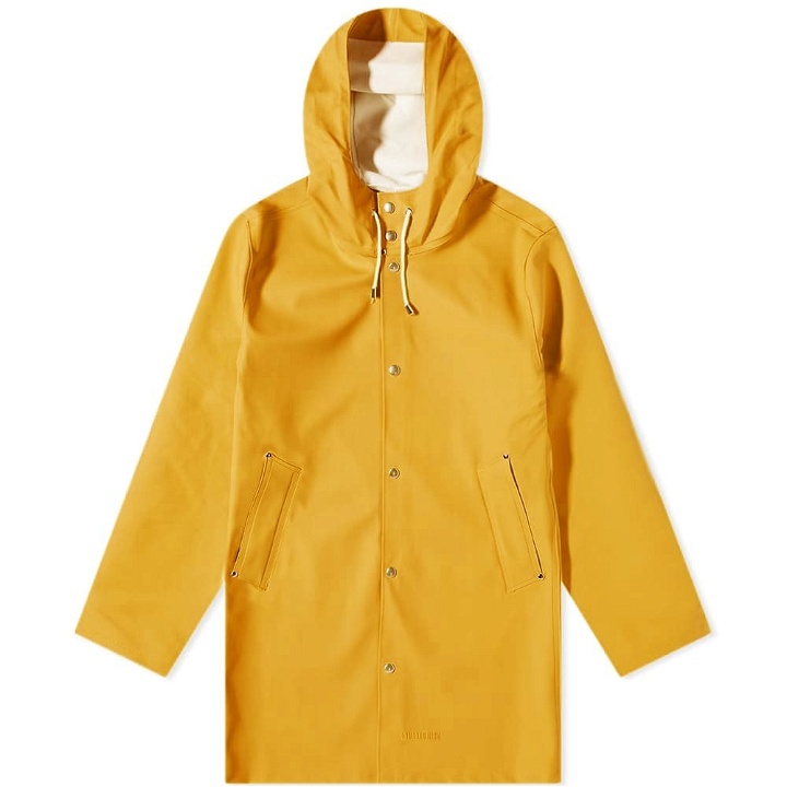 Photo: Stutterheim Men's Stockholm Raincoat in Warm Honey