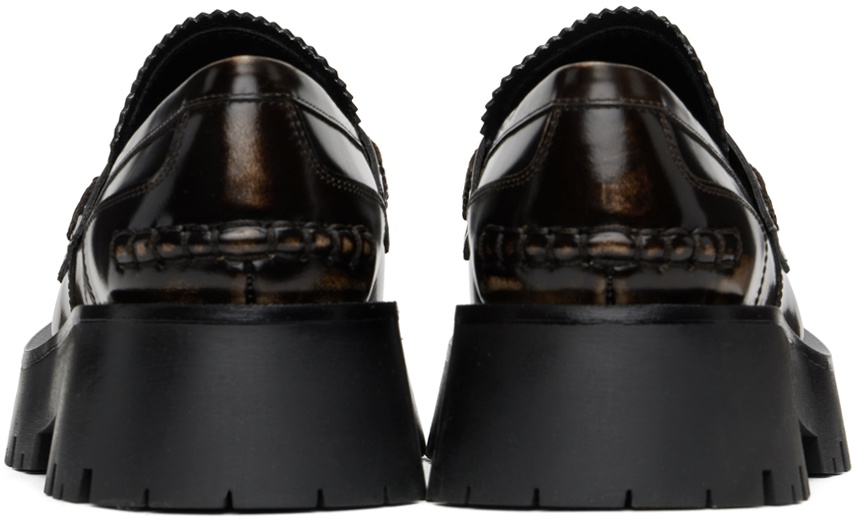 Alexander Wang Brown Carter Mid-Heel Lug Loafers