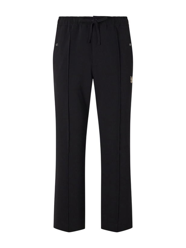 Photo: Needles - Piping Cowboy Straight-Leg Embroidered Woven Trousers - Black