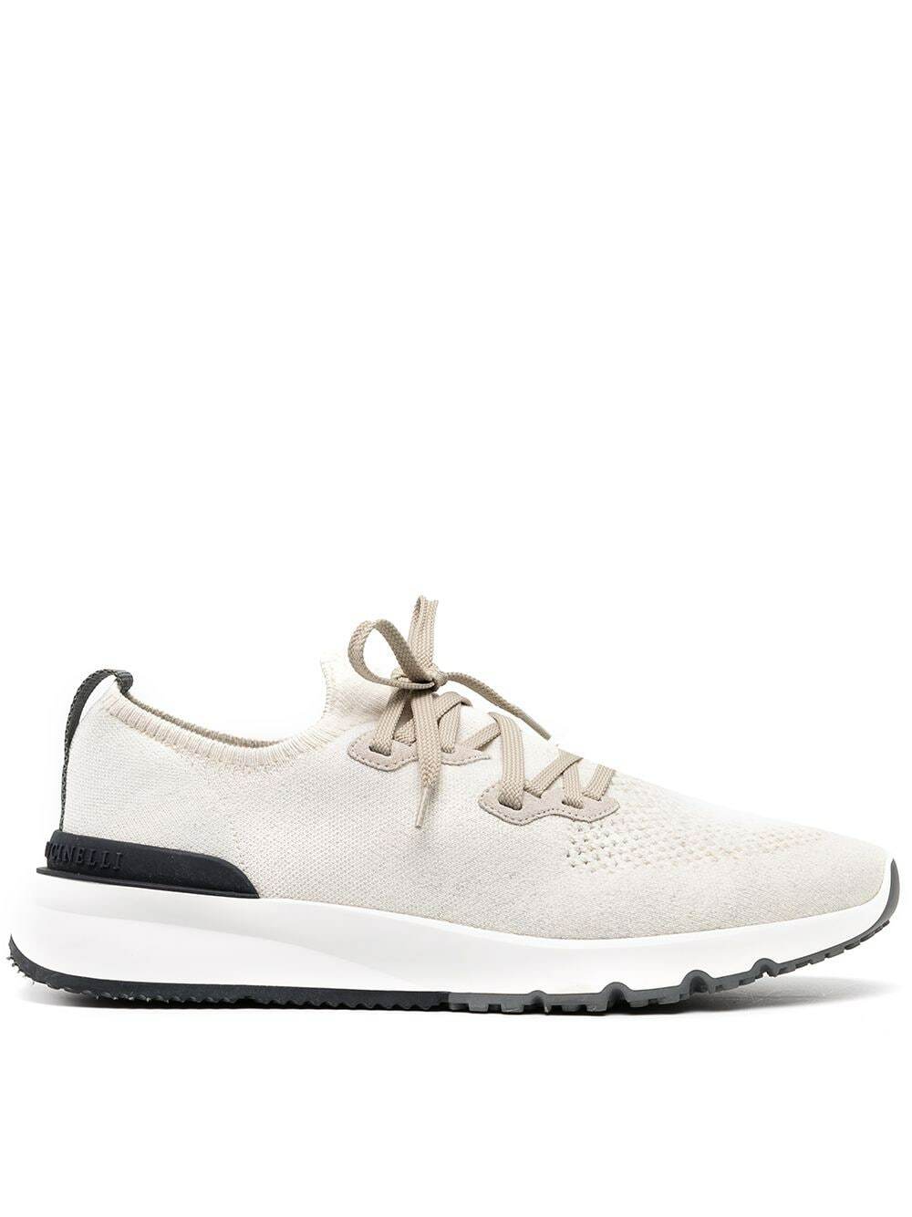 BRUNELLO CUCINELLI - Logo Cotton Sneakers Brunello Cucinelli