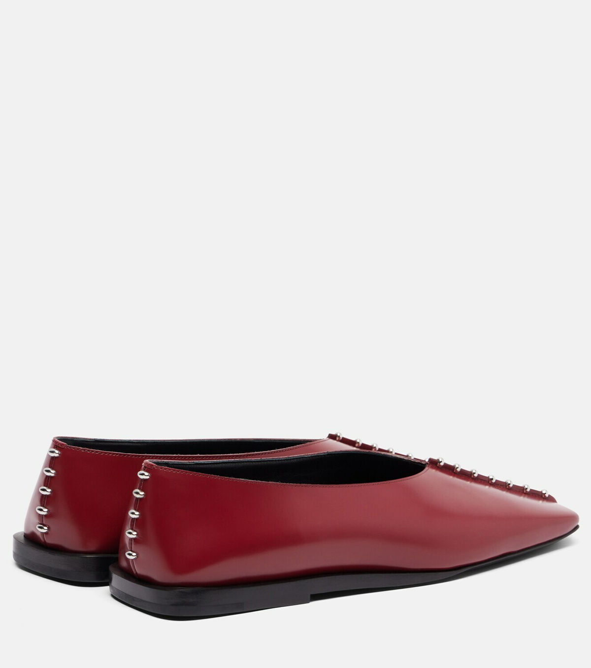 Jil Sander Embellished leather ballet flats